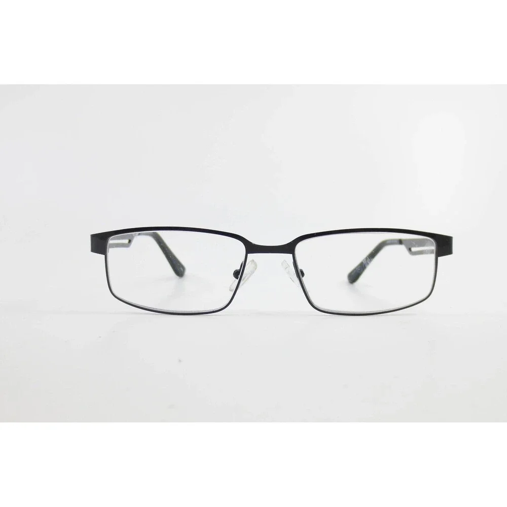 Robert Mitchell RM 202122 BK Black Rectangular Eyeglass Frames 52-16-140 Mens